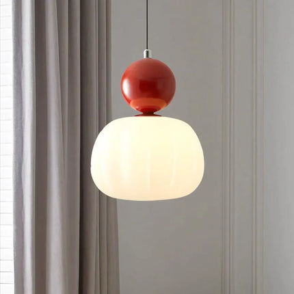 Pumpkin Pendant Light with Adjustable Height | Modern LED Fixture for Soft Ambient Glow in Any Room