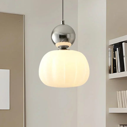 Pumpkin Pendant Light with Adjustable Height | Modern LED Fixture for Soft Ambient Glow in Any Room