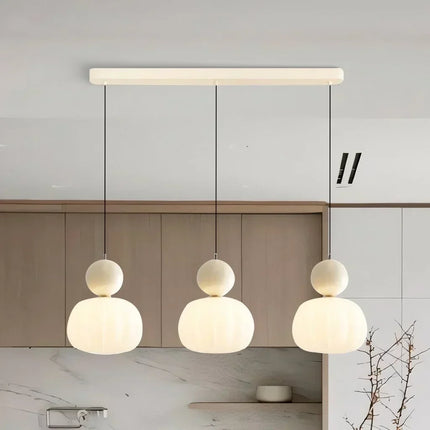 Pumpkin Pendant Light with Adjustable Height | Modern LED Fixture for Soft Ambient Glow in Any Room
