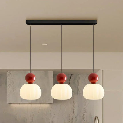 Pumpkin Pendant Light with Adjustable Height | Modern LED Fixture for Soft Ambient Glow in Any Room