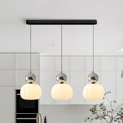 Pumpkin Pendant Light with Adjustable Height | Modern LED Fixture for Soft Ambient Glow in Any Room