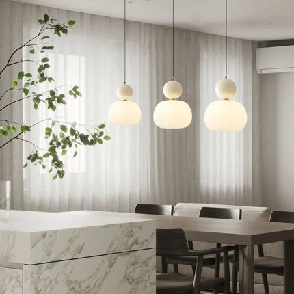 Pumpkin Pendant Light with Adjustable Height | Modern LED Fixture for Soft Ambient Glow in Any Room