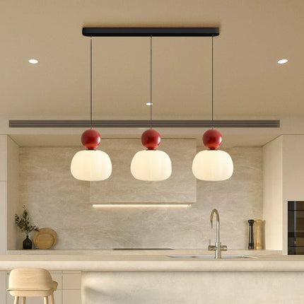Pumpkin Pendant Light with Adjustable Height | Modern LED Fixture for Soft Ambient Glow in Any Room