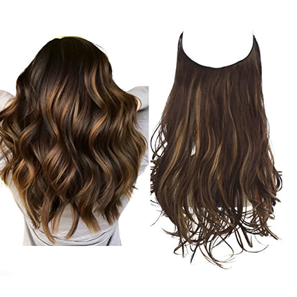Natural Wavy Human Hair Clip-In Extensions Set | 35-45 cm for Effortless Volume and Length