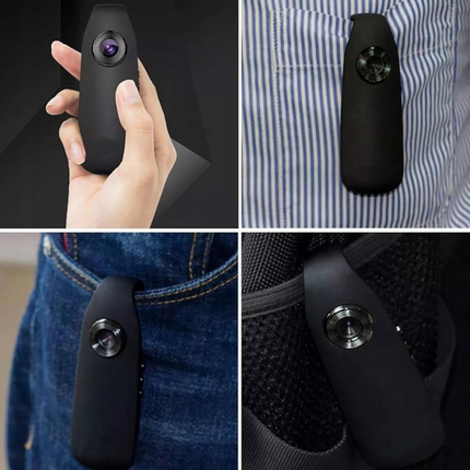 Mini Security Camera with 1080p HD Video and Night Vision, Compact Portable Camera with 32GB Option