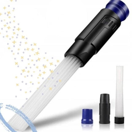 Vacuum Cleaner Brush Attachment with Small Suction Tubes, Universal Fit Dust Cleaning Tool for Home and Car