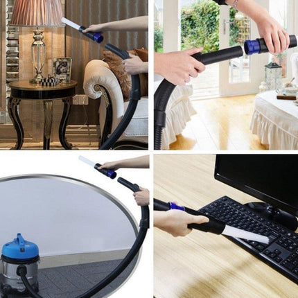 Vacuum Cleaner Brush Attachment with Small Suction Tubes, Universal Fit Dust Cleaning Tool for Home and Car