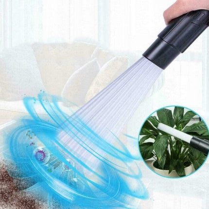 Vacuum Cleaner Brush Attachment with Small Suction Tubes, Universal Fit Dust Cleaning Tool for Home and Car