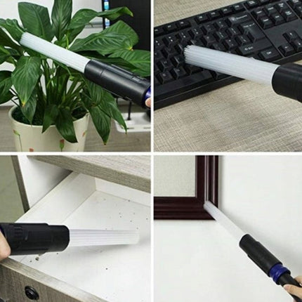 Vacuum Cleaner Brush Attachment with Small Suction Tubes, Universal Fit Dust Cleaning Tool for Home and Car