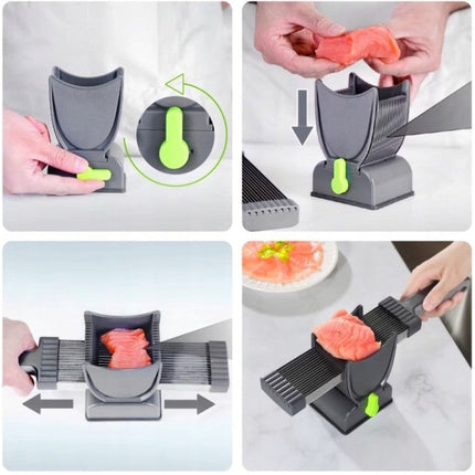 Multi-Blade Meat Slicer with Adjustable Thickness | Effortless Food Prep Tool