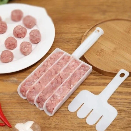 Meatball Maker Mold with Scoop Spatula, Press and Scoop Tray for Evenly Sized Meatballs Without Hand Rolling