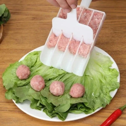 Meatball Maker Mold with Scoop Spatula, Press and Scoop Tray for Evenly Sized Meatballs Without Hand Rolling