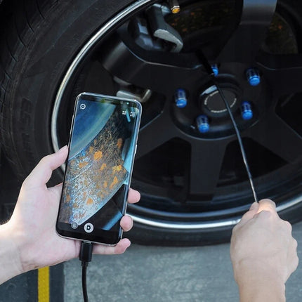 Endoscope Inspection Camera with Flexible Cable and Built In Dimmable LED Light for Drains, Walls and Vents