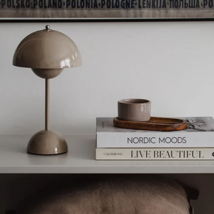 Touch Control Table Lamp with Scandinavian Design | Adjustable Brightness for Cozy Home Lighting