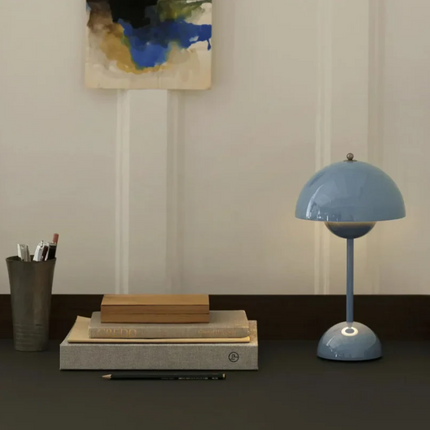 Touch Control Table Lamp with Scandinavian Design | Adjustable Brightness for Cozy Home Lighting