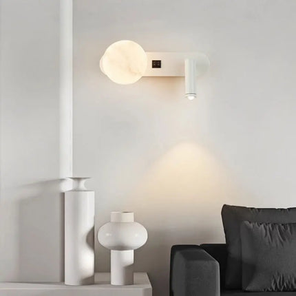 Dual Wall Light with Adjustable Spotlight | Modern Nordic Design for Ambient and Focused Illumination
