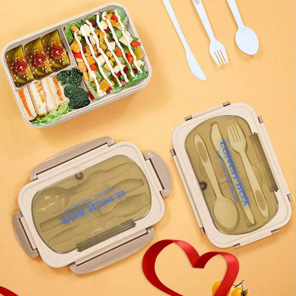 Bento Lunch Box with 4 Compartments & Leak-Proof Seal | 1200 ml for Work, School & Travel