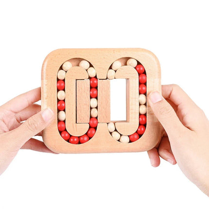Wooden Beads Puzzle with Colorful Shapes | Engaging Activity for Fine Motor Skills
