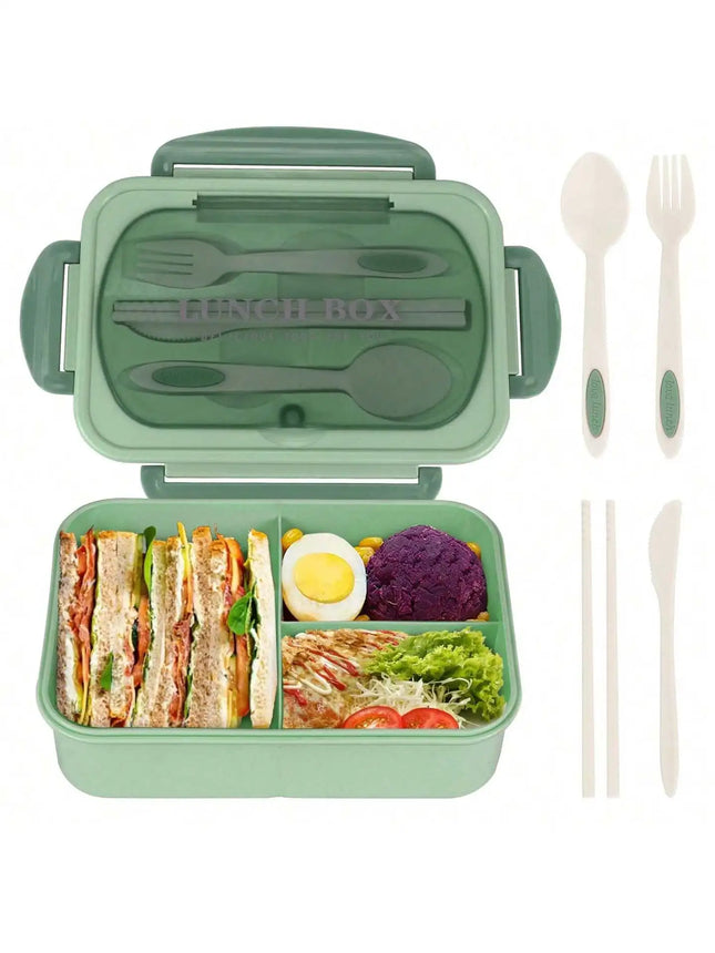 Bento Lunch Box with 4 Compartments & Leak-Proof Seal | 1200 ml for Work, School & Travel_06