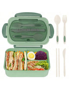 Lunch Box for Adults, Leak Proof Bento Box with Utensils, Lunch Containers with 4 Compartments and Sauce Jar for Work_06