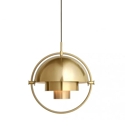 Nordic Pendant Light with Adjustable Height and Sculptural Design | Contemporary Metal Lamp for Elegant Interiors