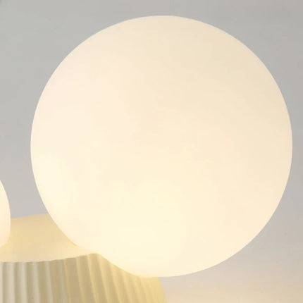 French Modern Ceiling Light with Dual Glass Globes | Soft Ambient Glow for Hallways and Bedrooms