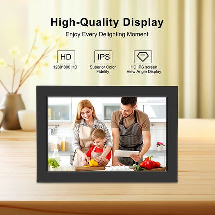 WiFi Digital Photo Frame with 25.6 cm IPS HD Touchscreen | 32GB Storage for Instant Photo Sharing