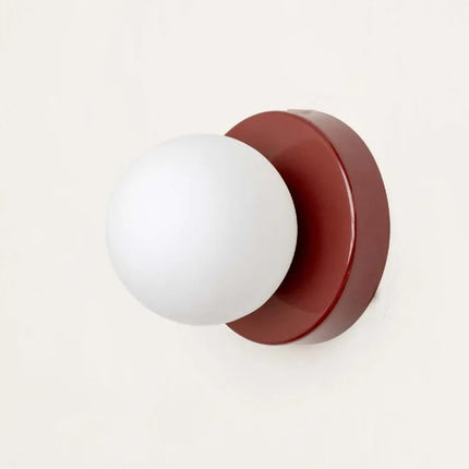 Macaron LED Wall Lamp with Frosted Glass Globe | Modern Ambient Lighting for Stylish Interiors
