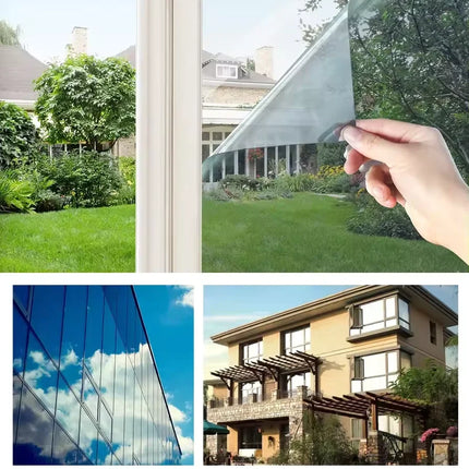 Privacy Window Film with UV Protection & Easy Application | Transparent Design for Enhanced Privacy