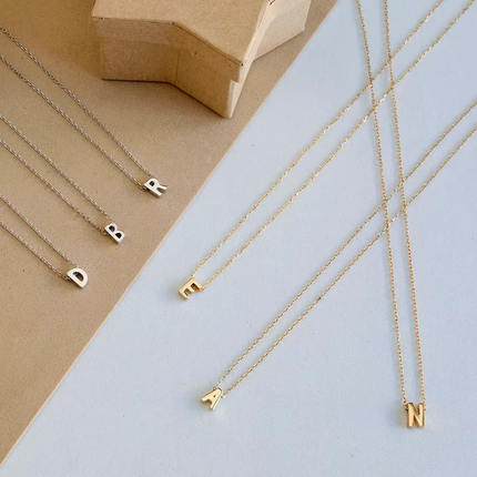 Initial Necklaces for Women, Stainless Steel Pendant Necklace – image 6