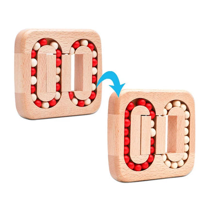 Wooden Beads Puzzle with Colorful Shapes | Engaging Activity for Fine Motor Skills
