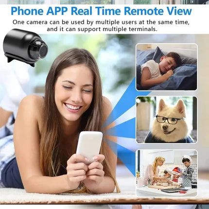 Mini WiFi Security Camera with HD Video & Night Vision | Remote Monitoring for Home and Office Safety