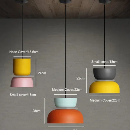 Macaron Pendant Light with Vibrant Nordic Design | Soft Illumination for Modern Home Decor