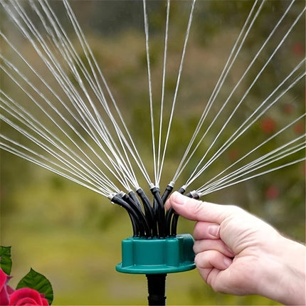 Lawn Sprinkler, 12 in 1 Lawn Irrigation System, 360 Degree Adjustable Water Sprinkler for Garden and Flower Beds