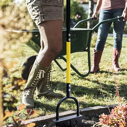 Manual Lawn Edger, Half Moon Edger with Serrated Steel Blade – image 4
