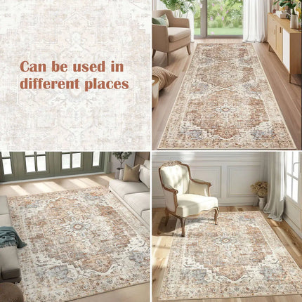 Area Rug for Living Room, Foldable Oriental Carpet with Non Slip Backing, Kitchen Rug and Bedroom Rug for Entryway_06