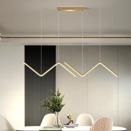 Aluminium Pendant Lamp with Adjustable Suspension | Modern Minimalist Lighting for Dining Rooms and Cafés