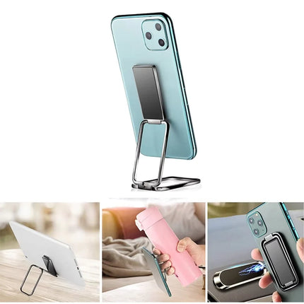 Adjustable Phone and Tablet Stand for Desk, Tilting Hands-Free Holder for Video Calls, Kitchen Recipes and Streaming