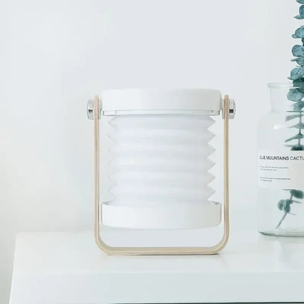 Portable Table Lamp with 360° Adjustable Head | Folding Lantern with Touch Dimming for Indoor and Outdoor Use
