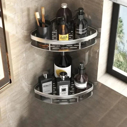 Wall Shelf No Drill, Small Bathroom Storage Organizer – image 31