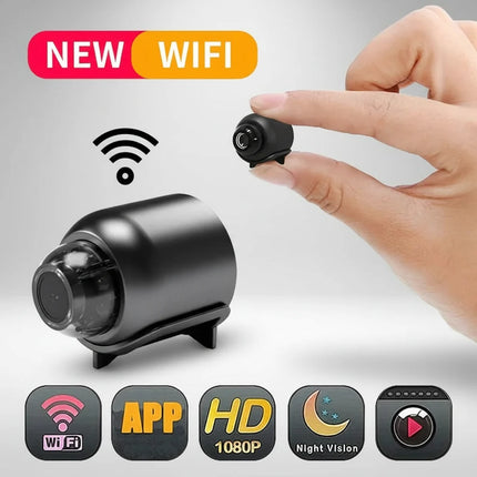 Mini WiFi Security Camera with HD Video & Night Vision | Remote Monitoring for Home and Office Safety