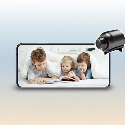 Mini WiFi Security Camera with HD Video & Night Vision | Remote Monitoring for Home and Office Safety