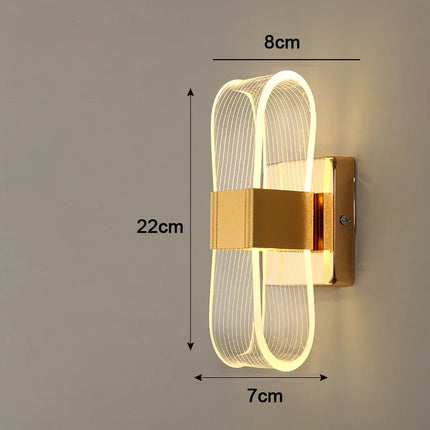 Nordic LED Wall Lamp with Sculptural Aluminium Design | Warm Ambient Light for Modern Home Decor