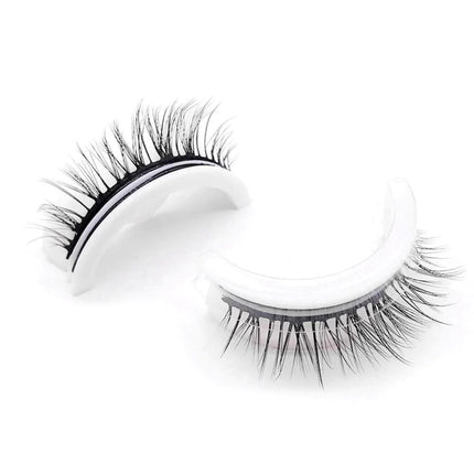 False Eyelashes Self Adhesive, Reusable Fake Eyelashes Glue Free for Sensitive Eyes