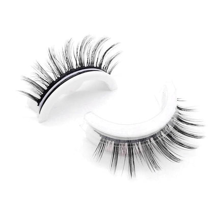 False Eyelashes Self Adhesive, Reusable Fake Eyelashes Glue Free for Sensitive Eyes – image 6