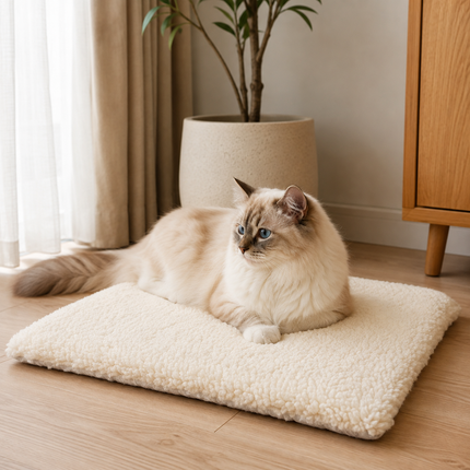 Self-Heating Cat Pad with Cozy Luxurious Design | Warm, Non-Electric Resting Spot for Ultimate Comfort