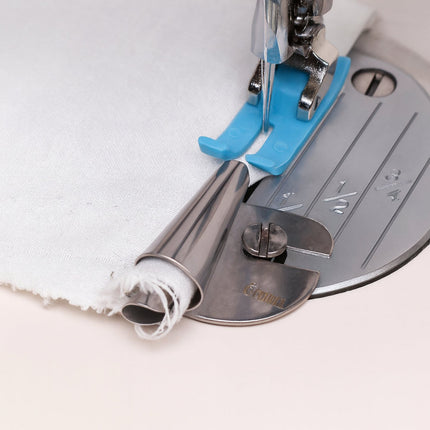 Stainless Steel Sewing Hemmer Foot Tool Set for Precise Rolled Hems | Multiple Sizes for Versatile Fabric Projects