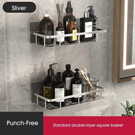 Wall Shelf No Drill, Adhesive Bathroom Shelves – image 11