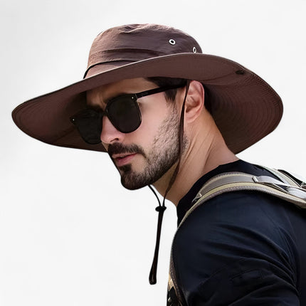Sun Hats UV Protection, Fishing Hat with Breathable Mesh Panels and Drawstring – image 8