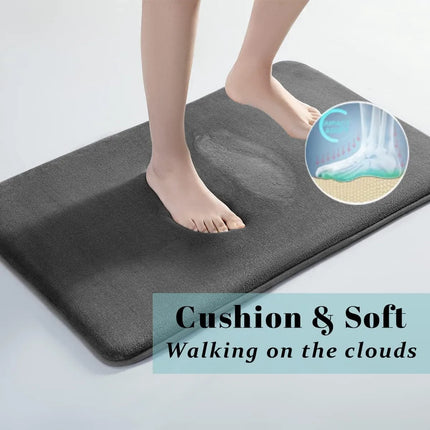 Bath Mats, Ultra Absorbent Bath Mat Shower Floor Mat, Soft Velvet Bathroom Rug, Bathroom Decor, Bathroom Accessories